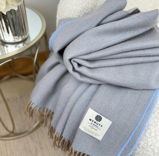McNutt Alpaca Throw Blue Moon