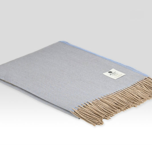 McNutt Alpaca Throw Blue Moon