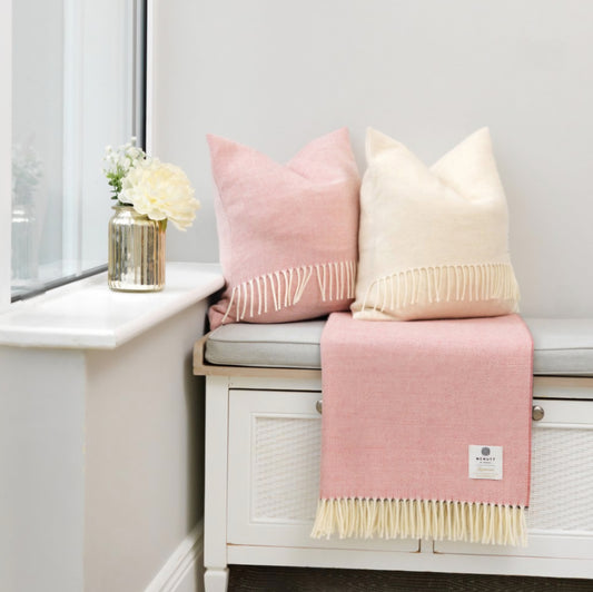 McNutt Supersoft Herringbone Throw Rosebay