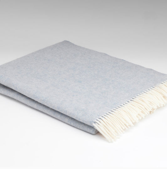McNutt Supersoft Herringbone Throw Smoke