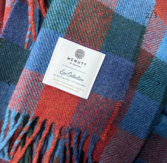 Elements Plaid Eco Collection Throw