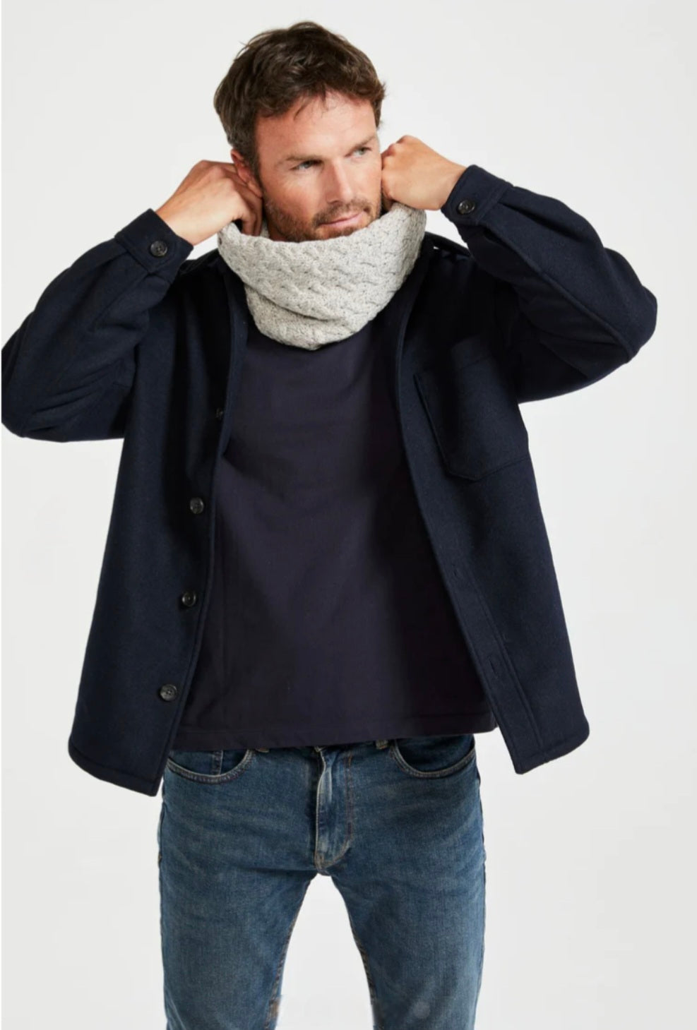Aran Woollen Mills Cabled Snood