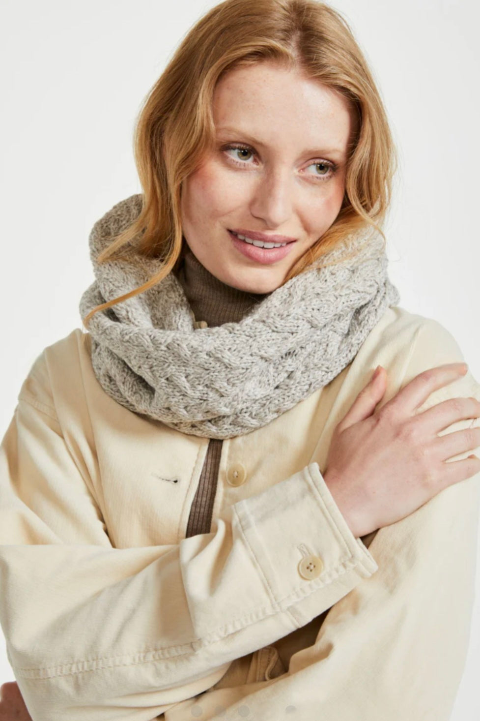 Aran Woollen Mills Cabled Snood