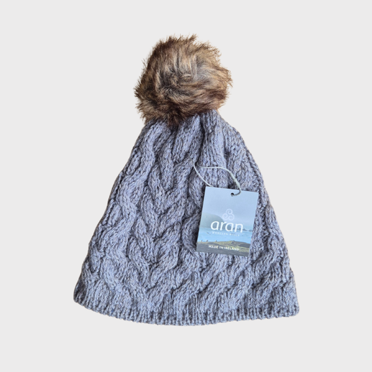 Aran Woollen Mills Bobble Hat
