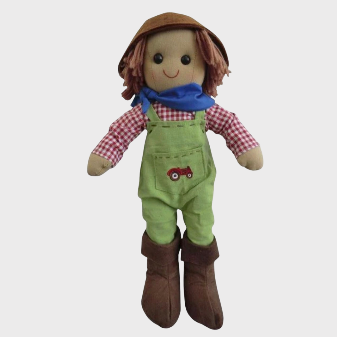 Powell Craft Farmer Rag Doll