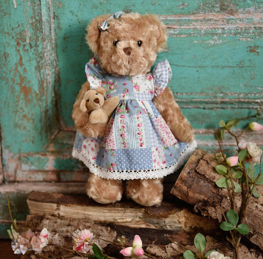 Powell Craft Teddy in a Patchwork Dress