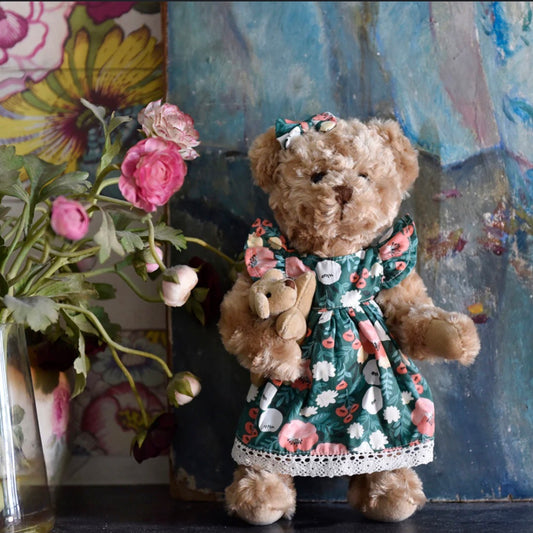 Powell Craft Teddy in Green Floral Dress