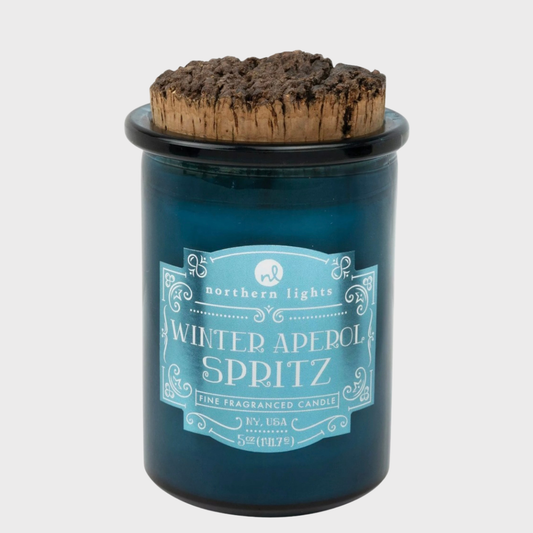 Winter Aperol Spritz Candle