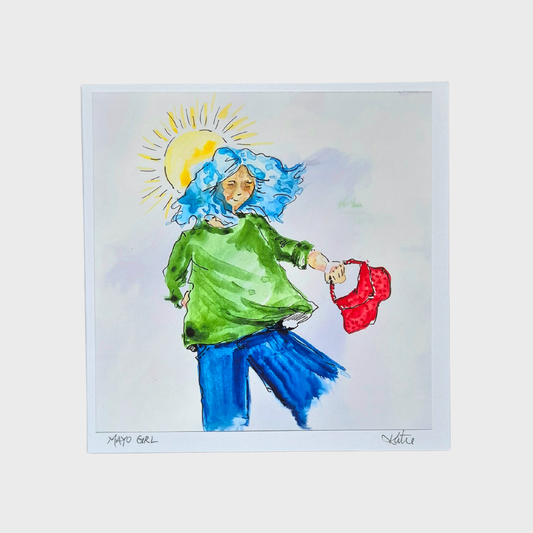 "Mayo Girl" Greeting Card