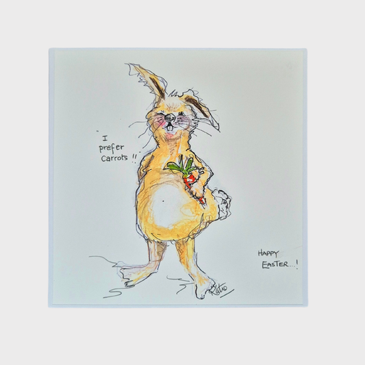"I Prefer Carrots" Greeting Card