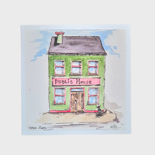 "Mayo Pubs" Greeting Card