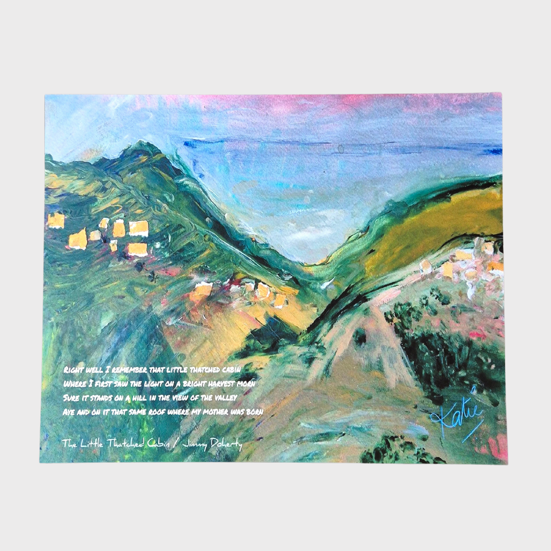 "The Little Thatched Cabin" Print