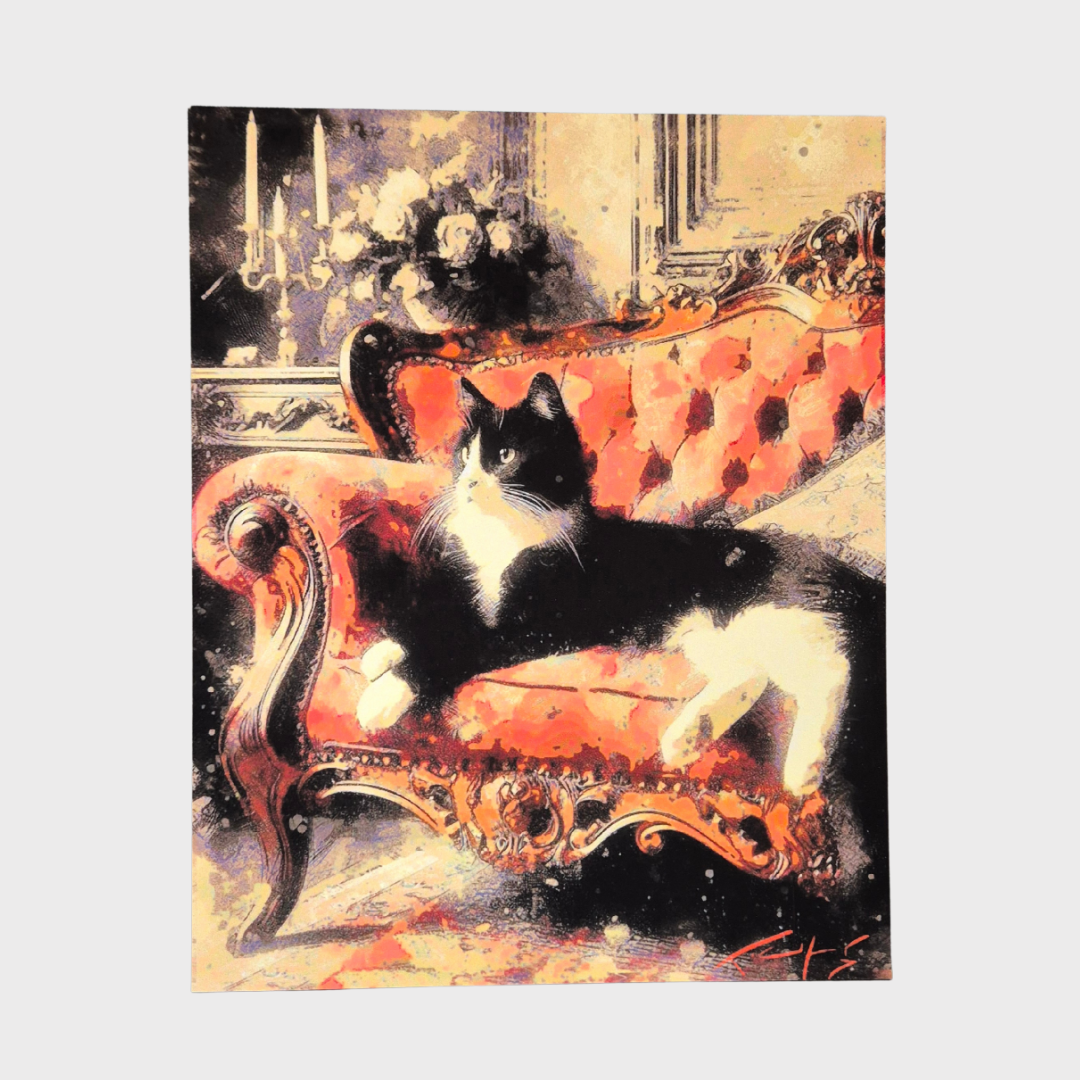 'Cat on a Couch' Print