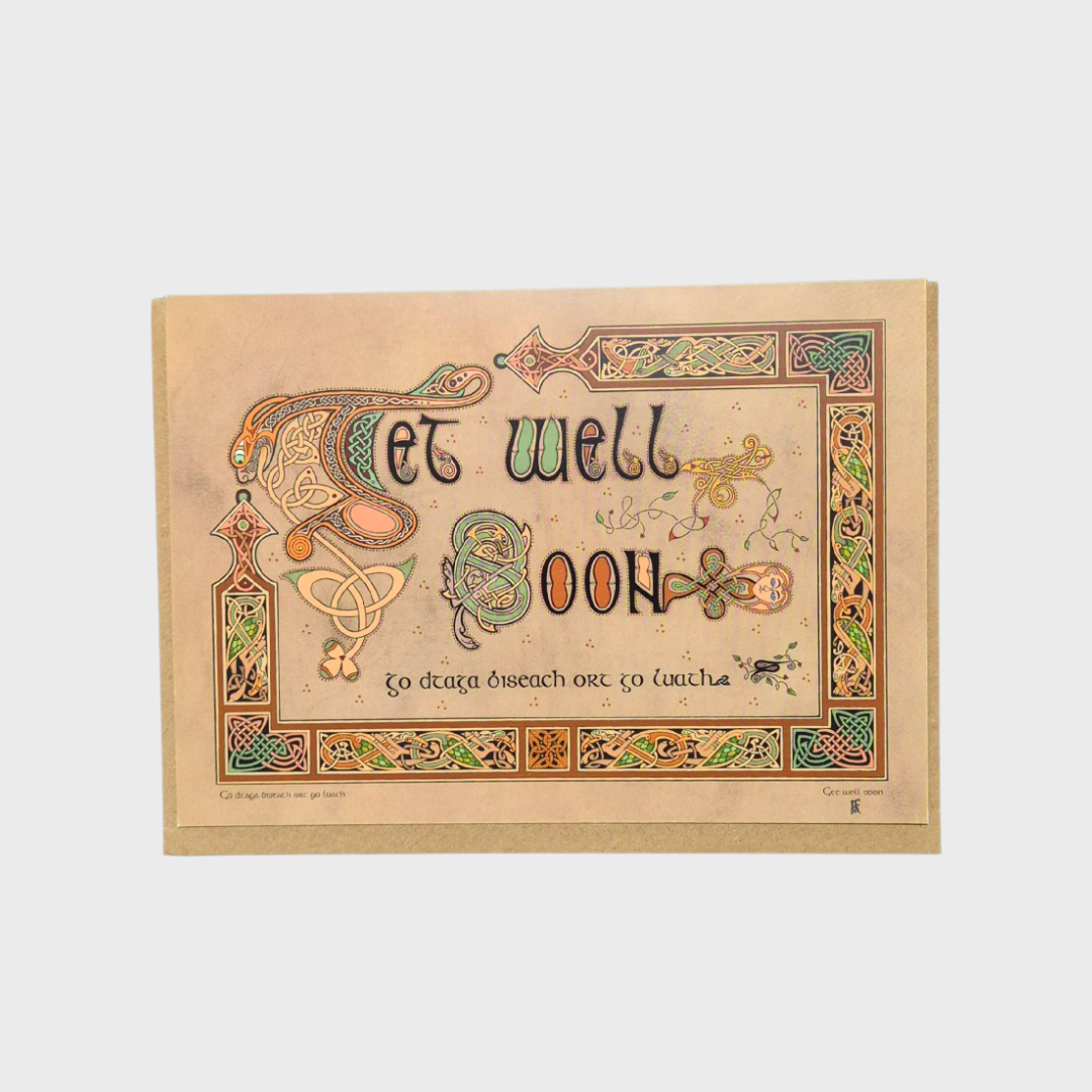 Celtic Get Well Soon Greeting Card