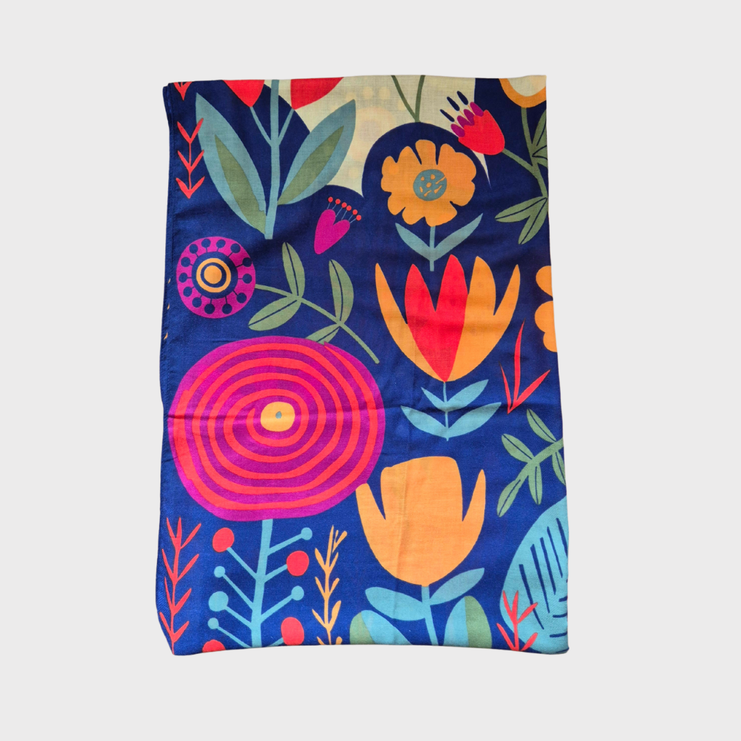 Powder Scandi Print Scarf