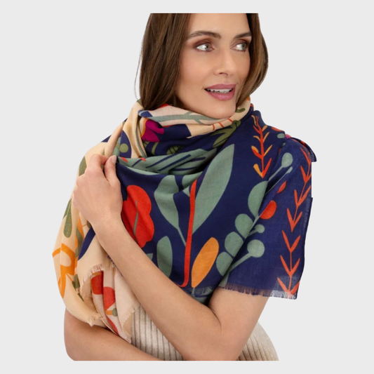 Powder Scandi Print Scarf