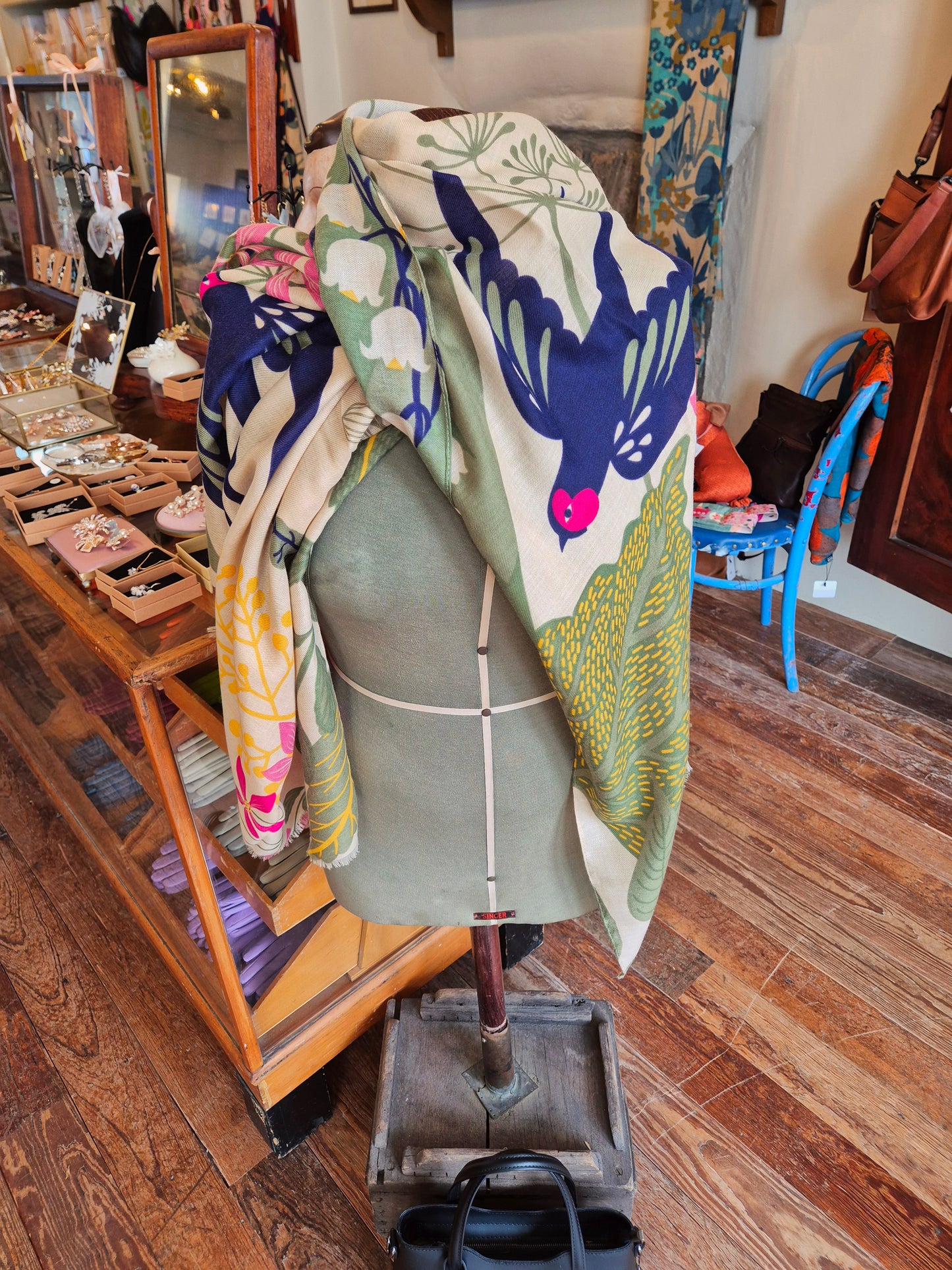 Powder Swooping Swallows Scarf