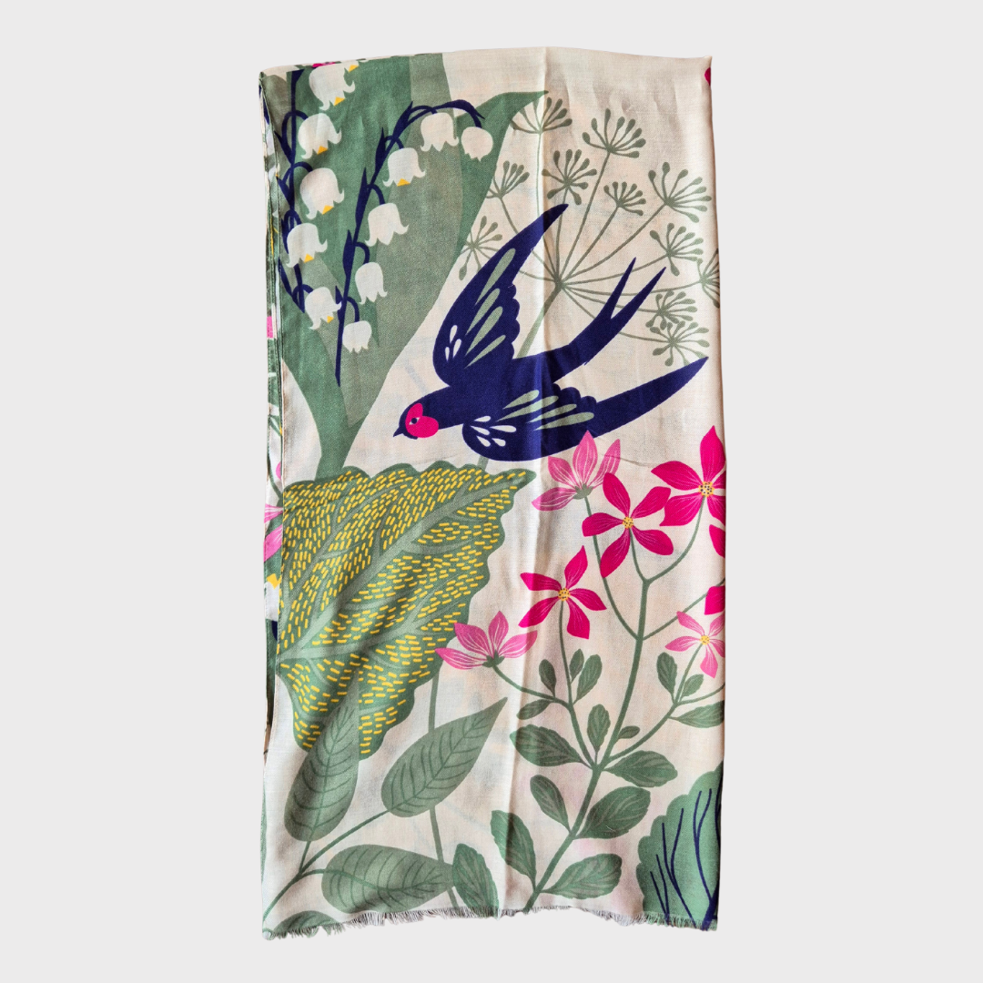 Powder Swooping Swallows Scarf