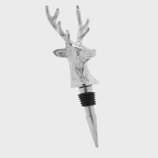 Stag Silver Bottle Stopper