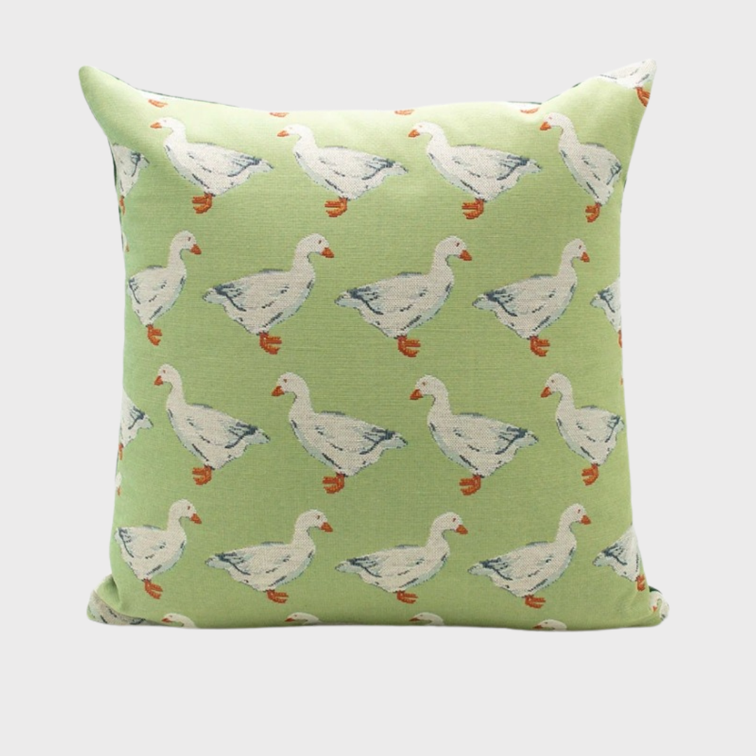Goose Parade Cushion Cover