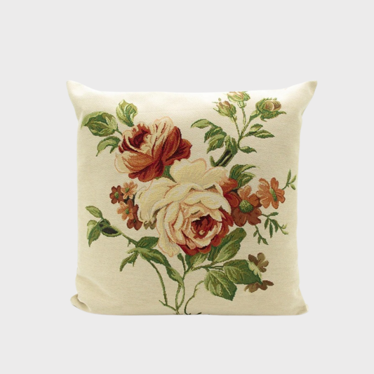 Vintage Style Floral Cushion Cover