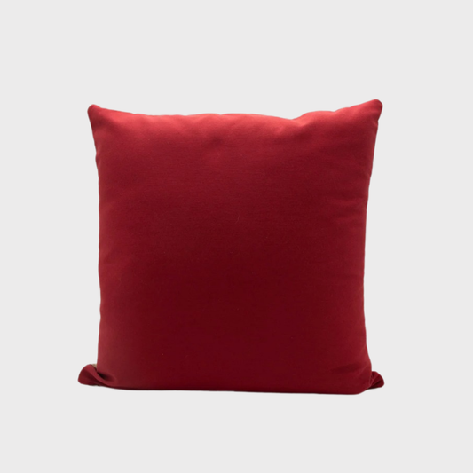 Highland Terrior on Red Check Cushion Cover