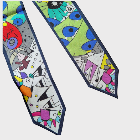 Mulberry Silk Print Neck Tie