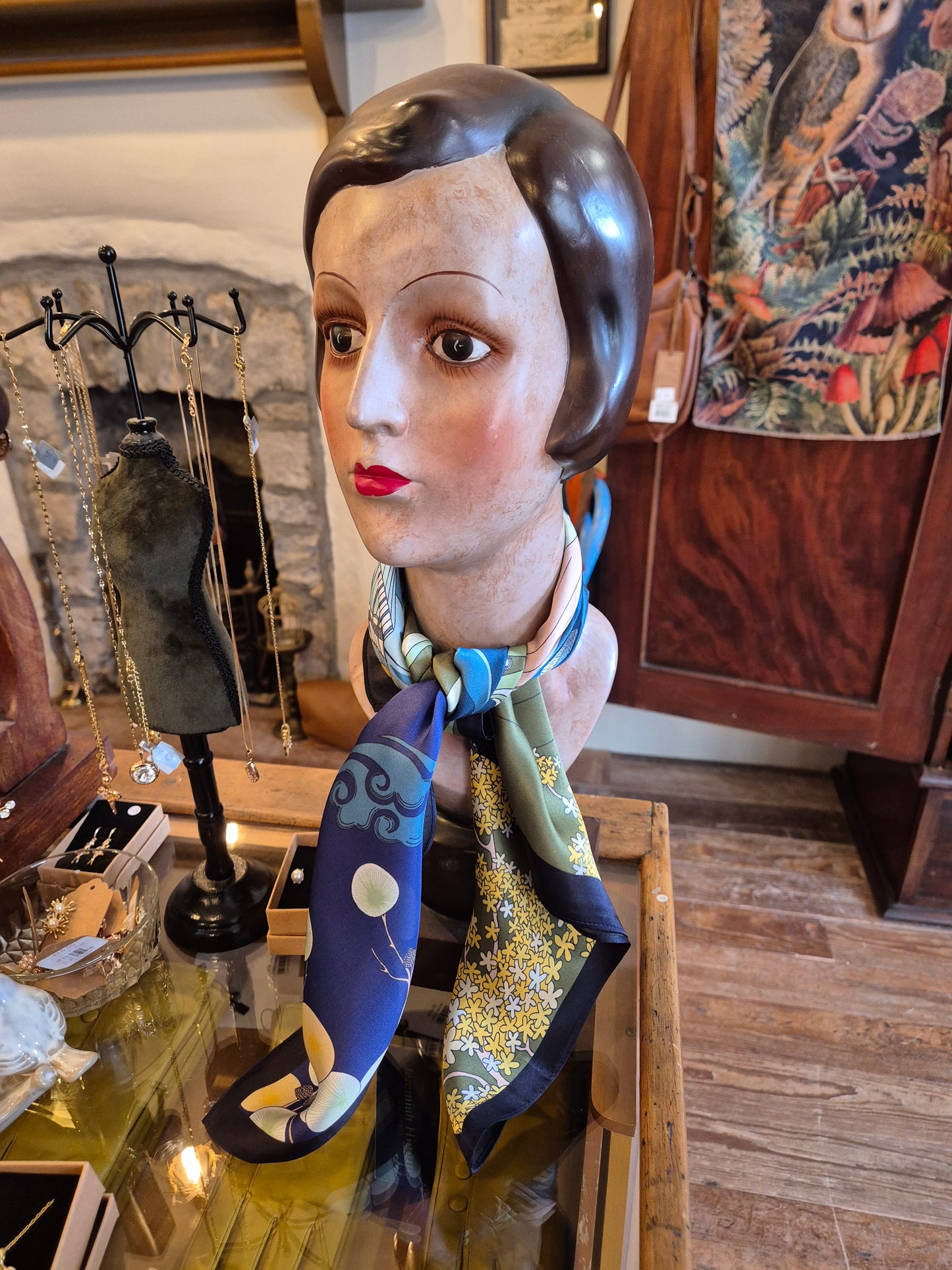 Mulberry Silk Square Lantern Scarf