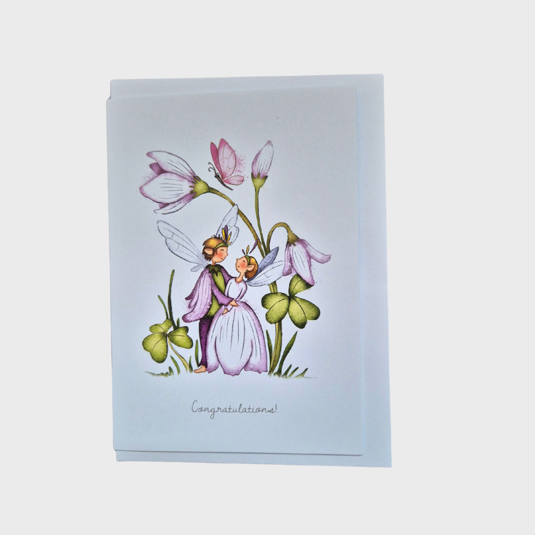 Congratulations Flower Fairy Greeting Card