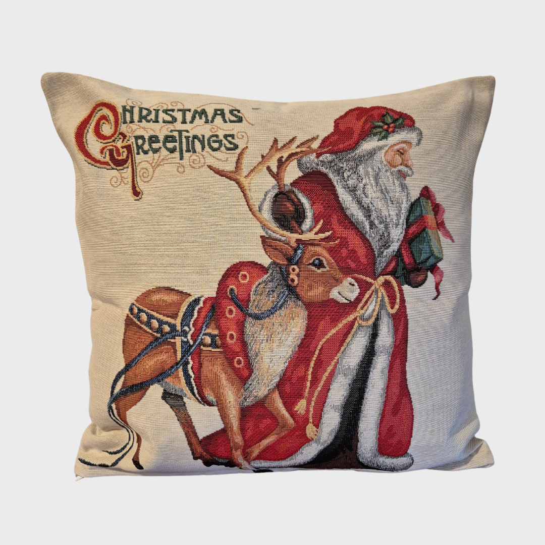 Christmas Greetings Cushion Cover