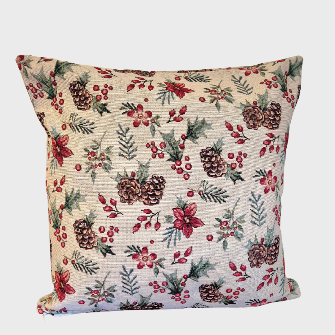 Christmas Pine Cones Cushion Cover