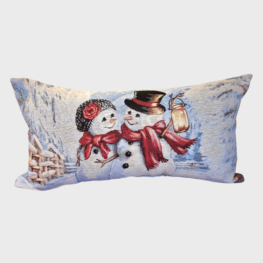 Snowman Valentine Cushion Cover