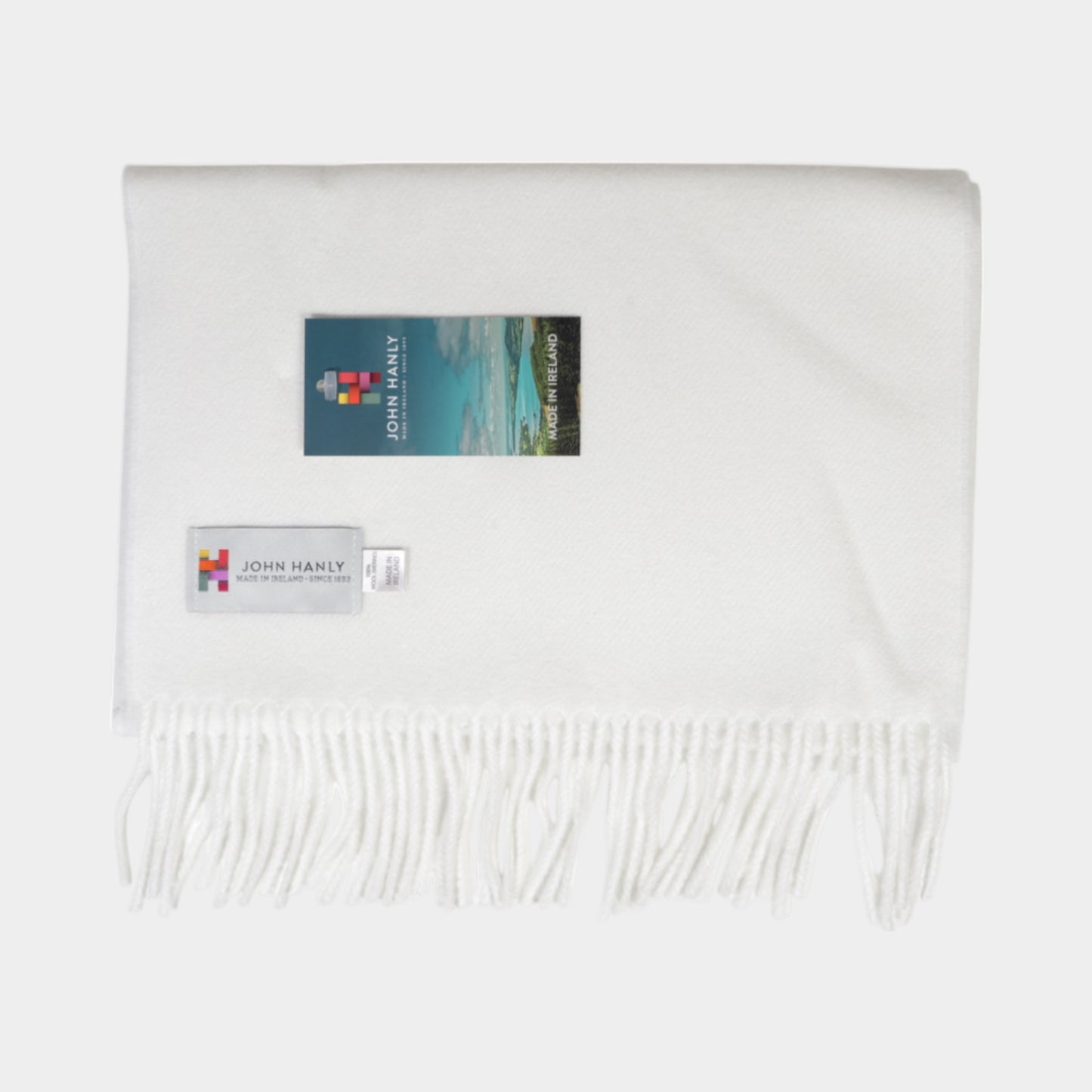 Solid Chalk Merino Wool Scarf