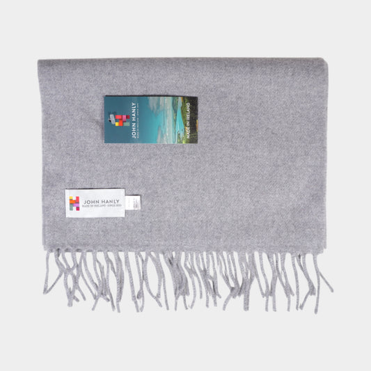 Silver Grey Merino Wool Scarf