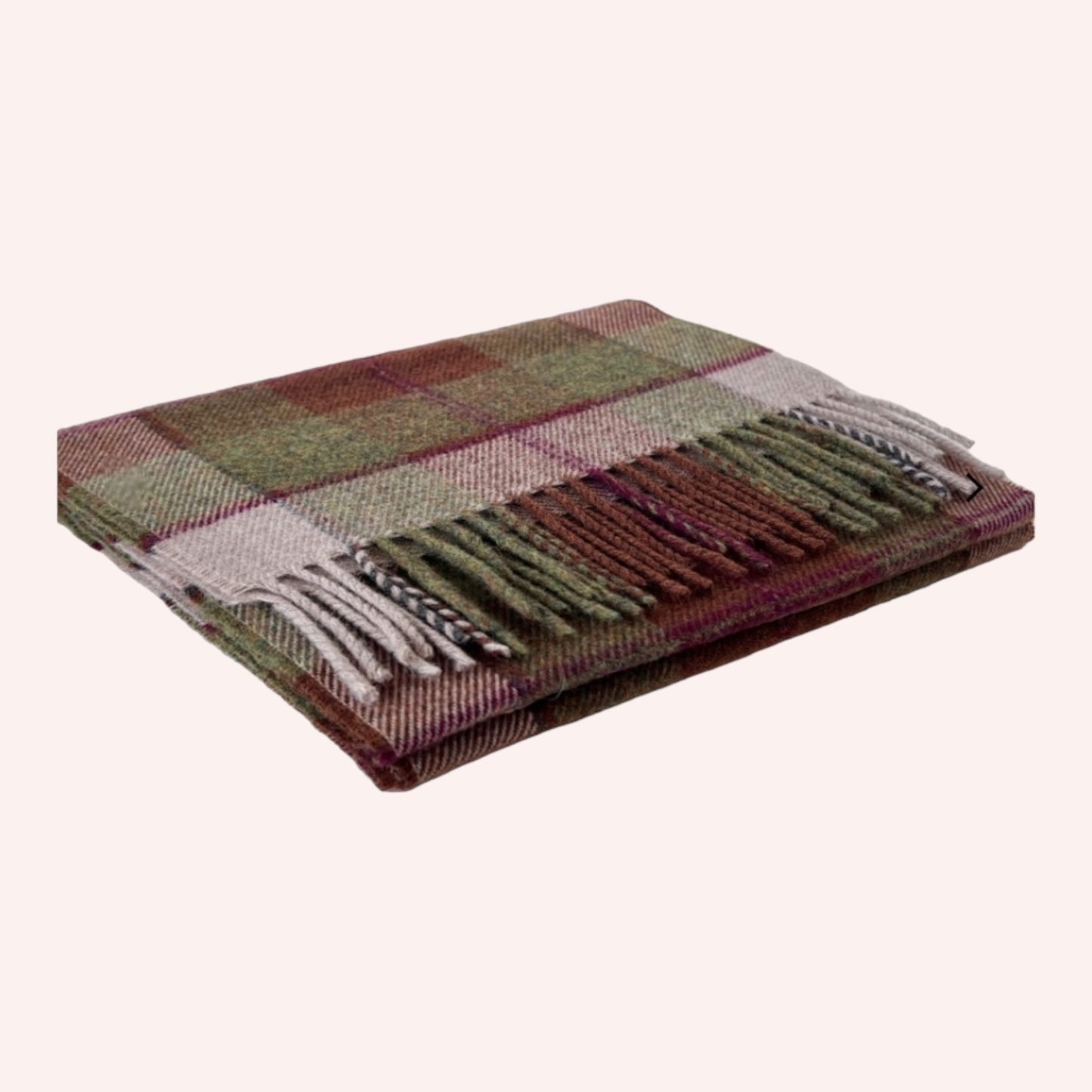 Lambswool Scarf In Autumn Plaid