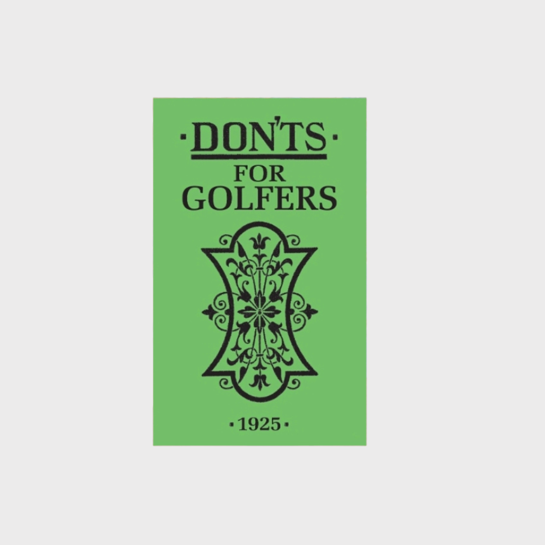 Don'ts for Golfers