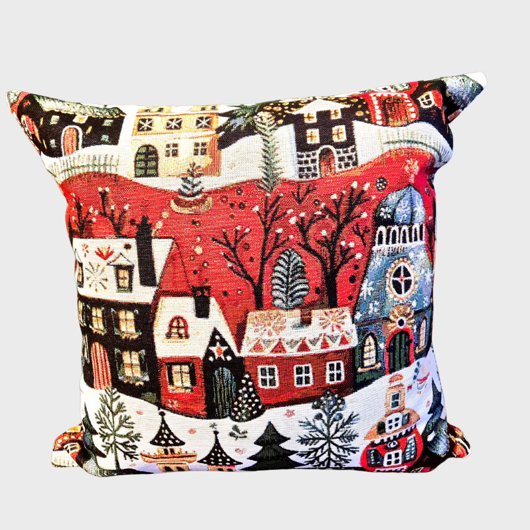 Christmas Village Cushion Cover