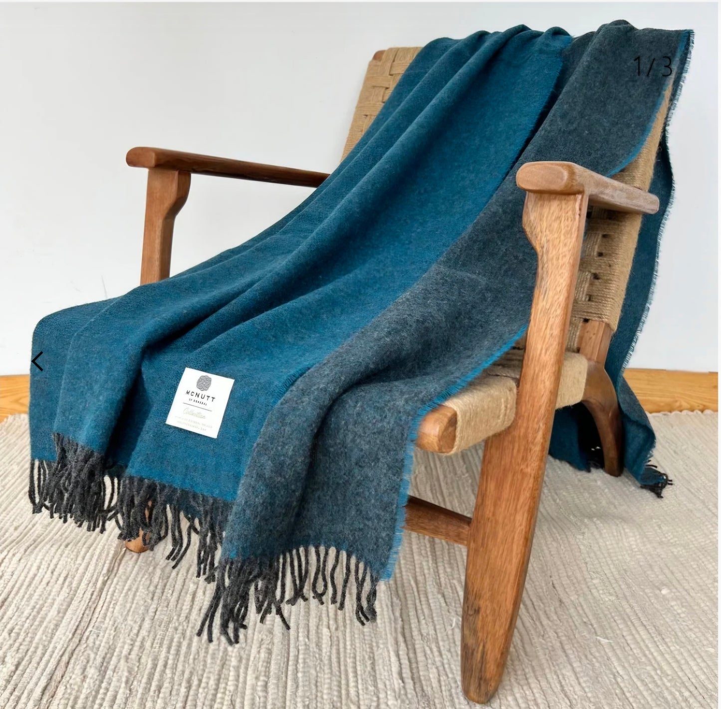 Mcnutt Collection Larkspur Reversible Throw
