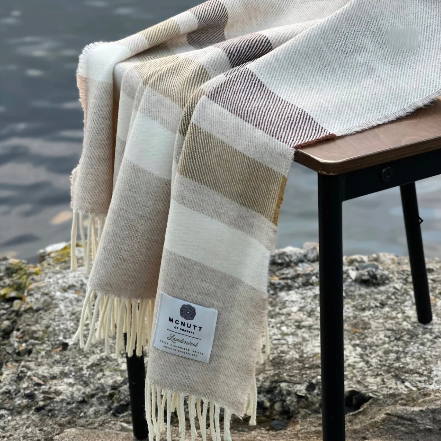 McNutt Lambswool Toffee Roast Throw
