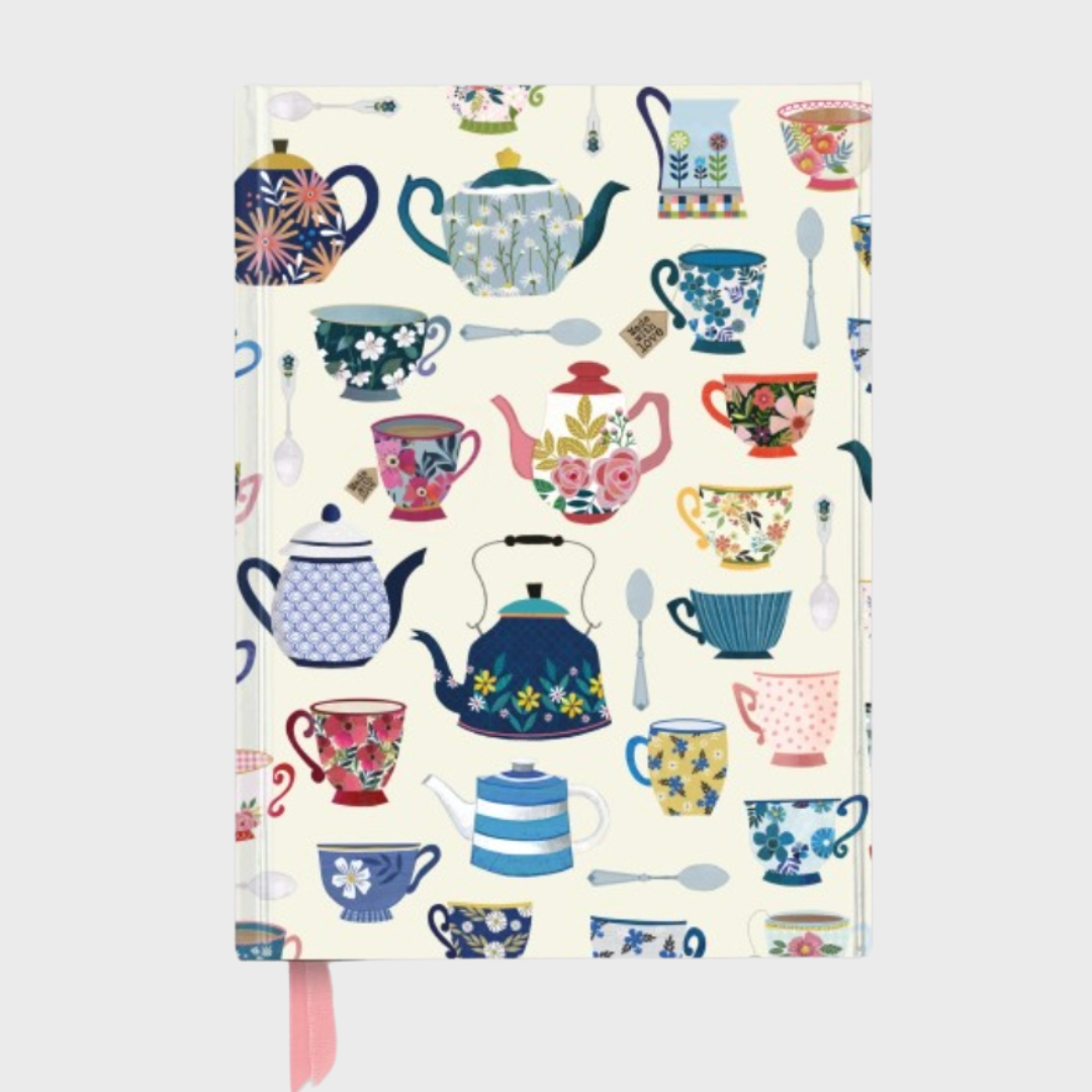 Teapots Foiled Journal