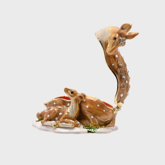 Deer & Fawn Trinket Box