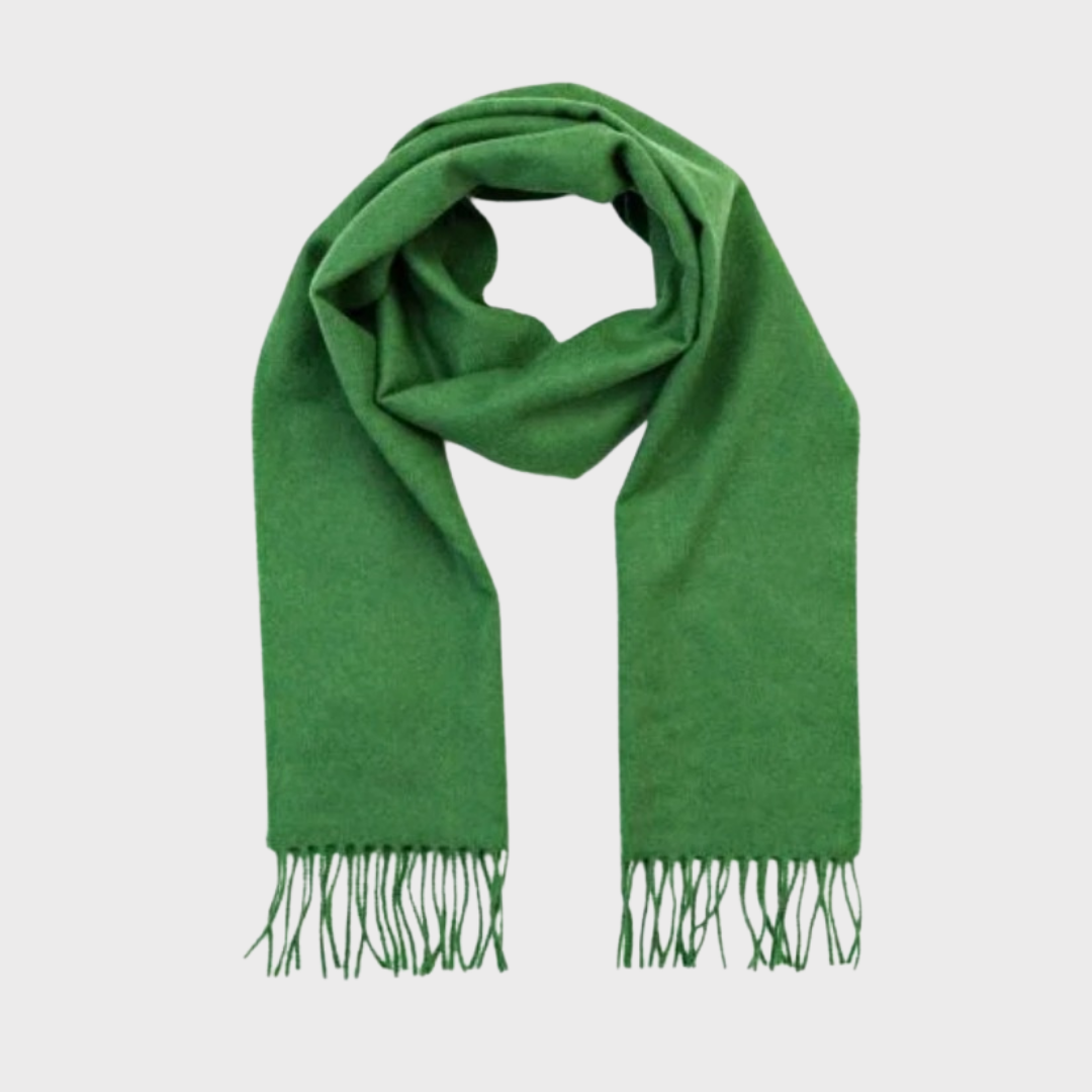 Irish Forest Green Merino Wool Scarf