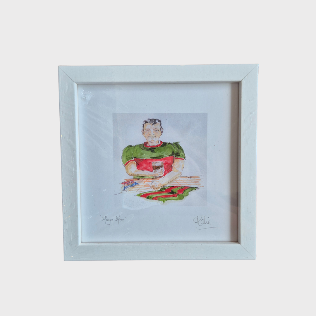 Mayo Man Small Framed Print