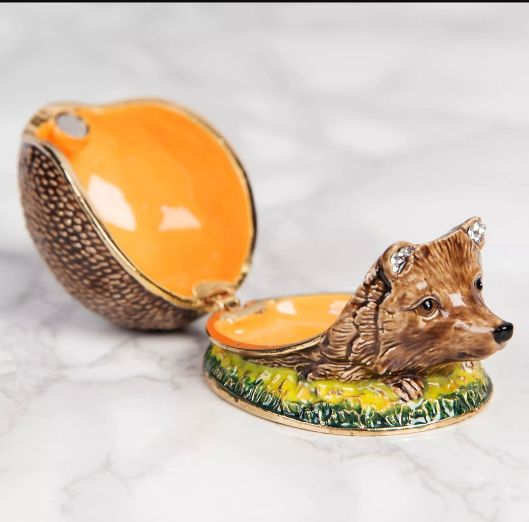 Hedgehog Trinket Box