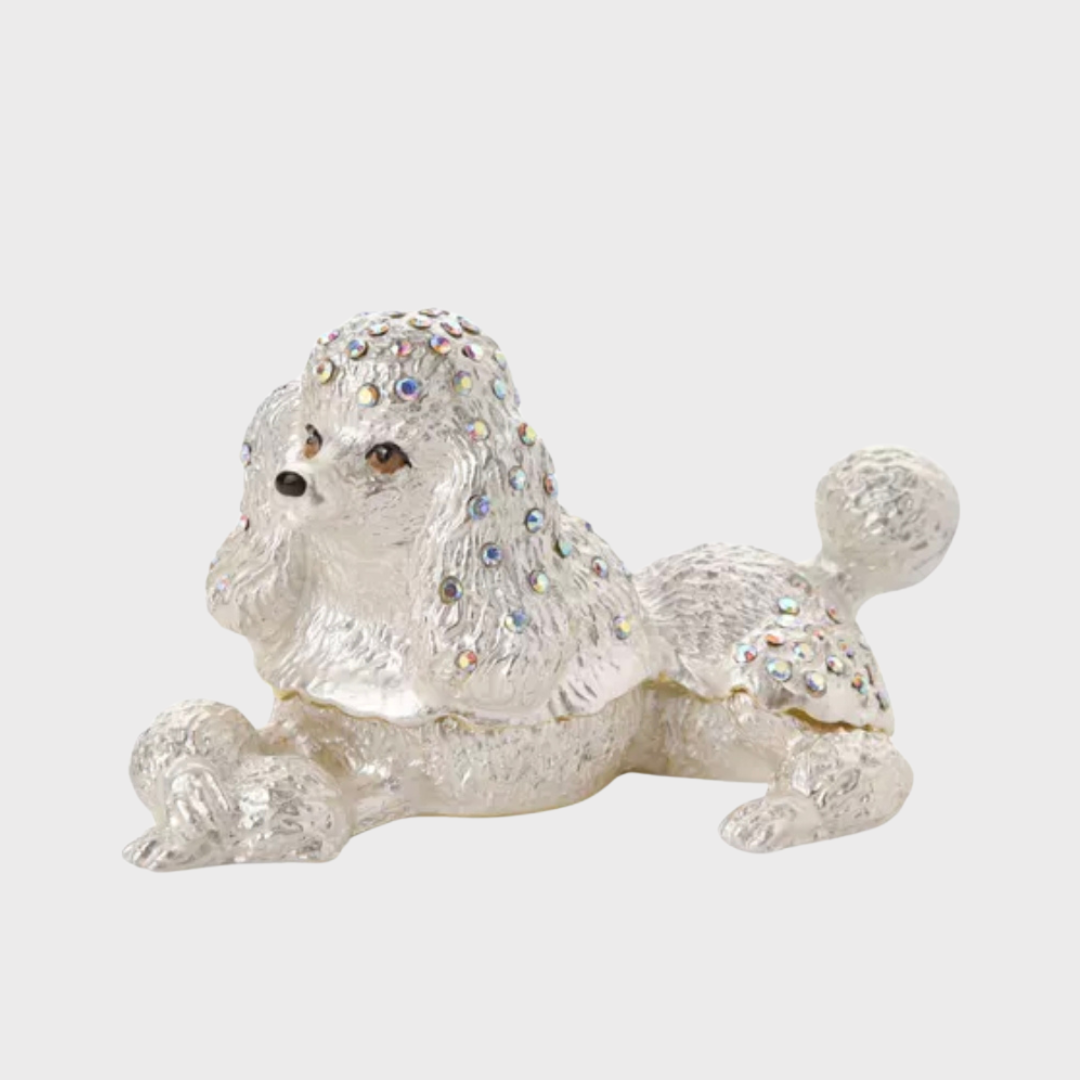 Crystal Poodle Trinket Box