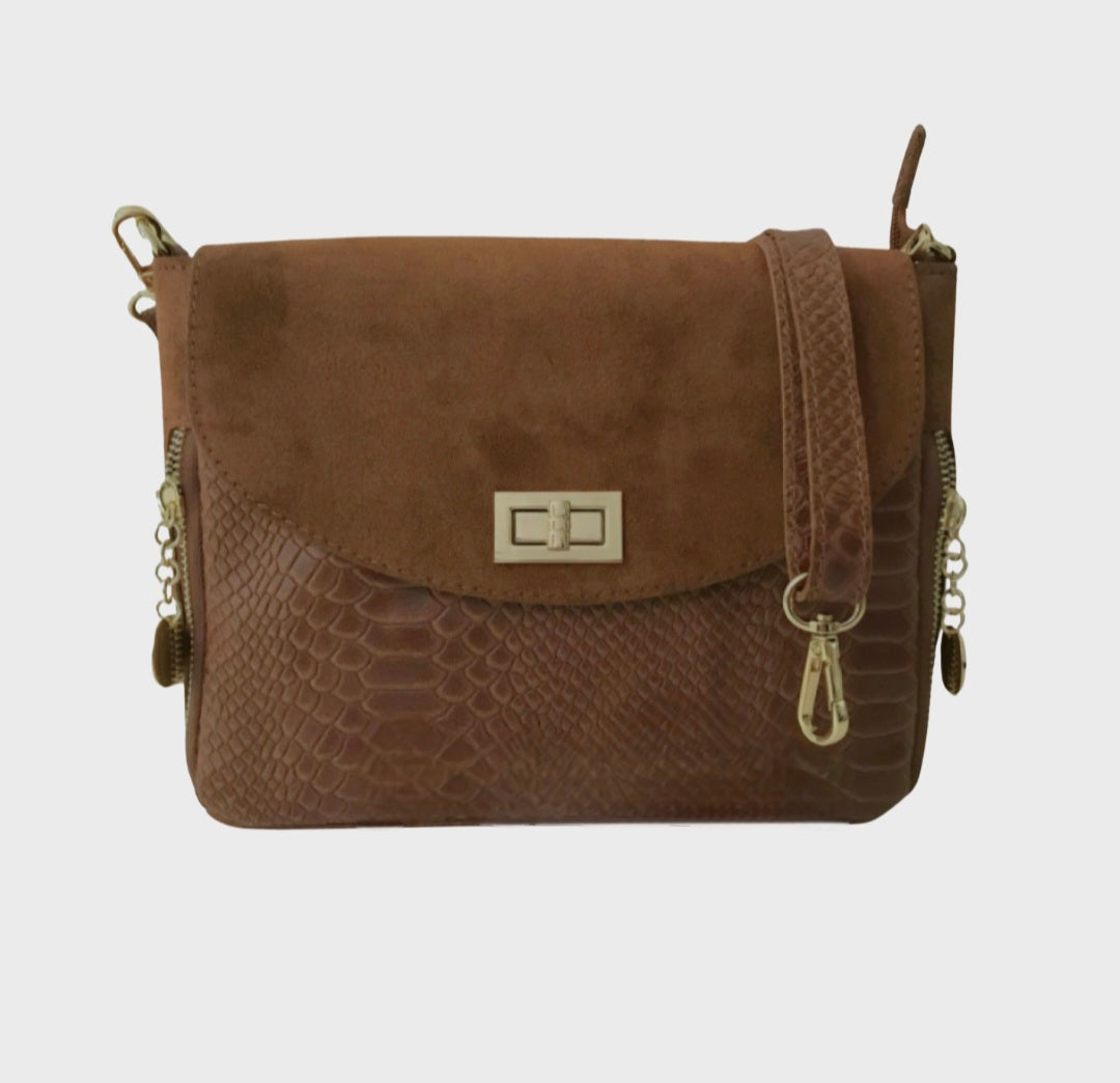 Ruth Suede Tan Bag