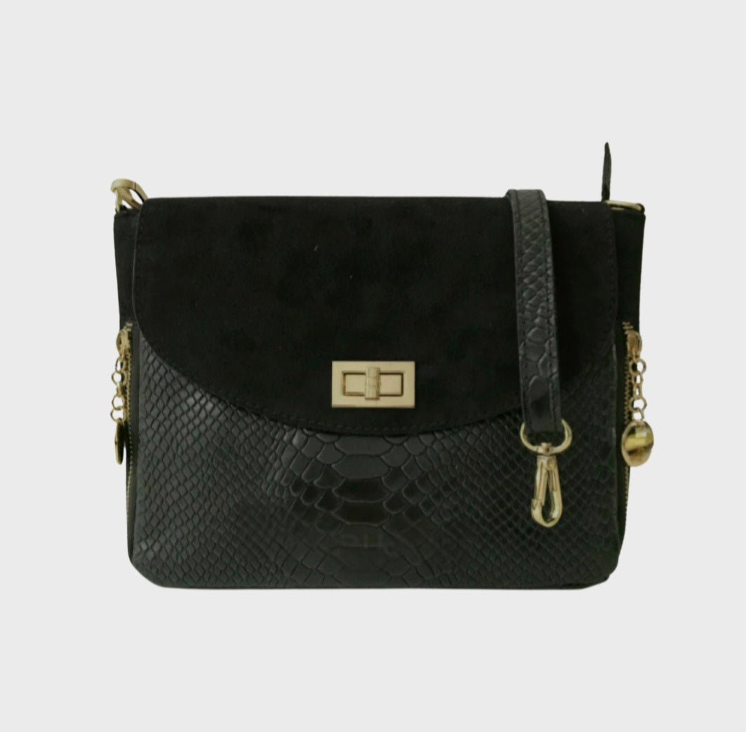 Ruth Suede Black Bag