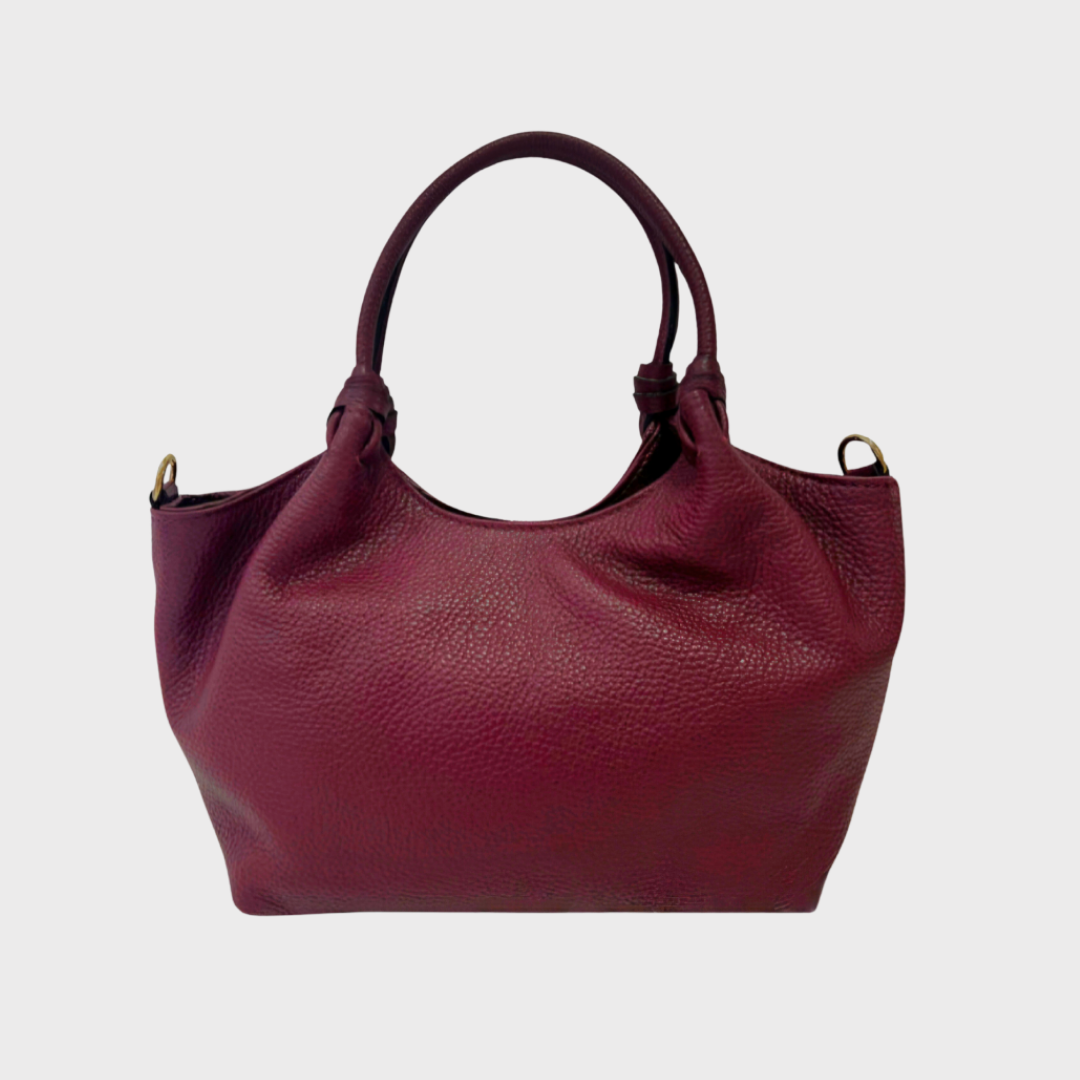 Molly Bordeaux Leather Handbag