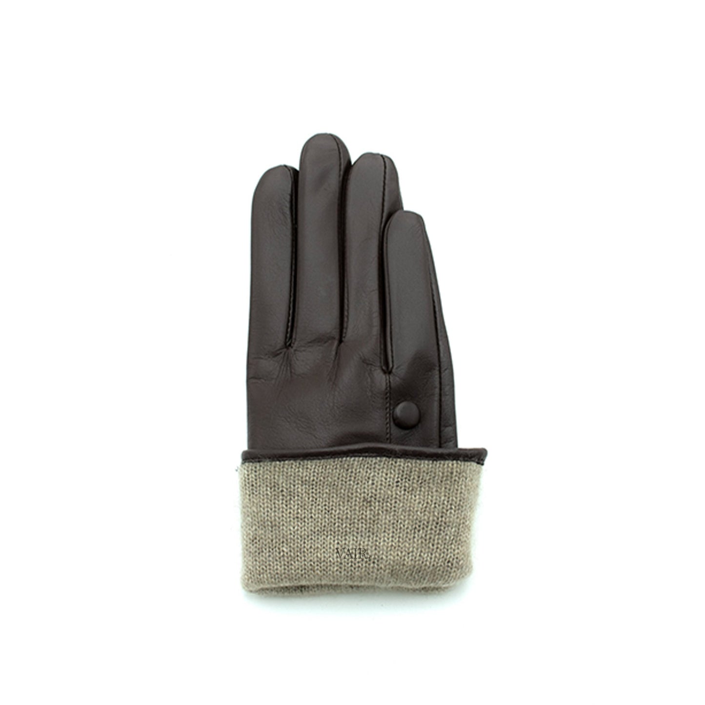 lined brown leather gloves with cashmere lining 