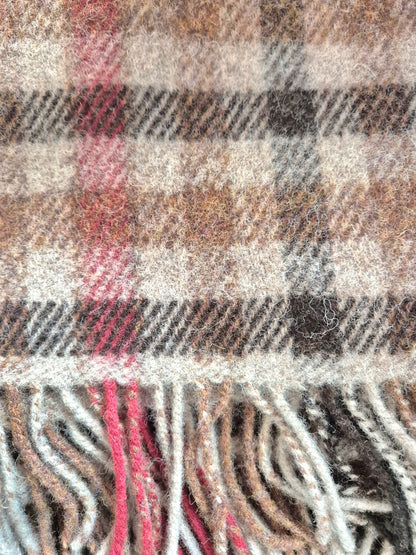 Large Beige & Rust Blanket